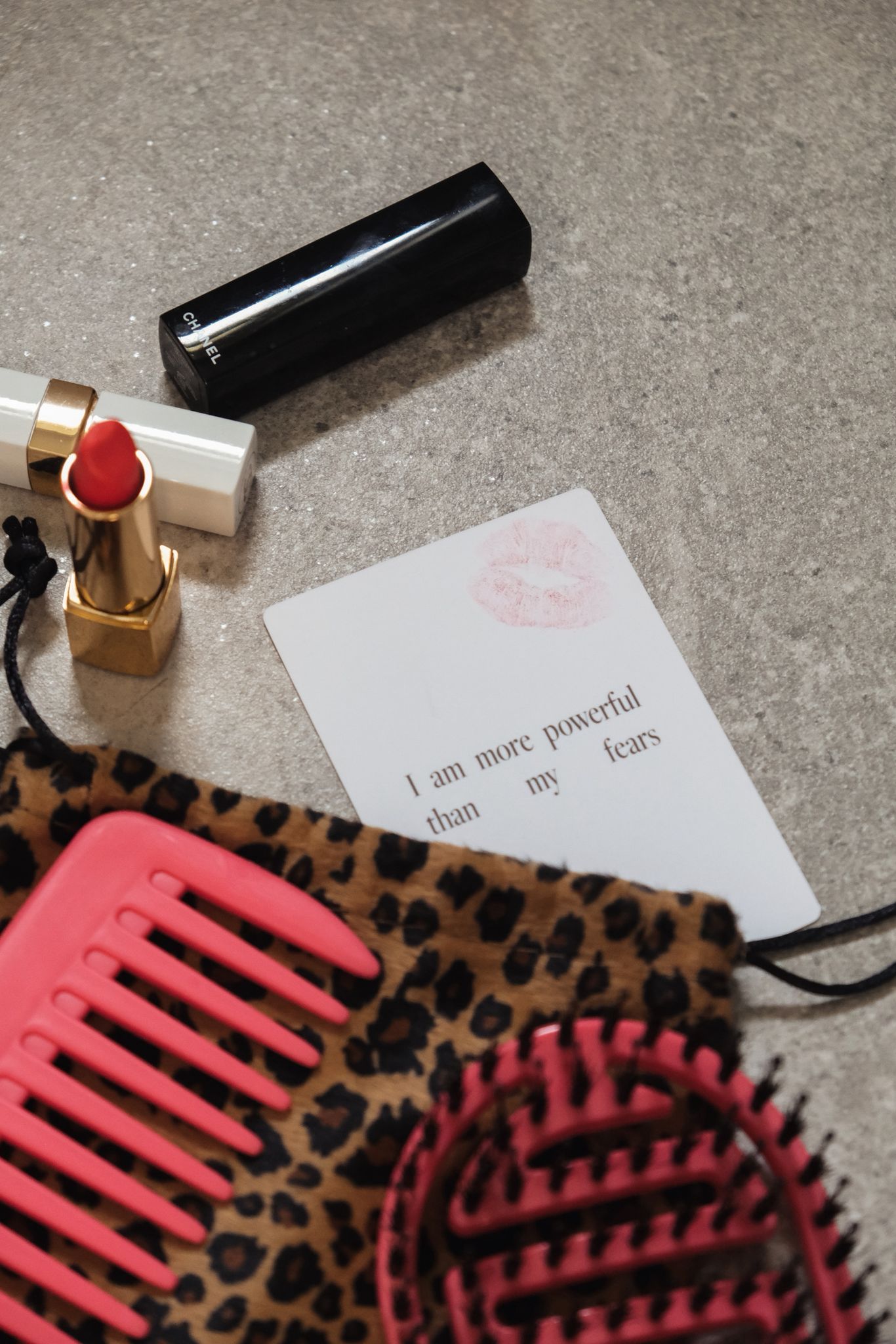 Limited edition Coral & lepoard print Knotty Brush and the big feckin shower comb