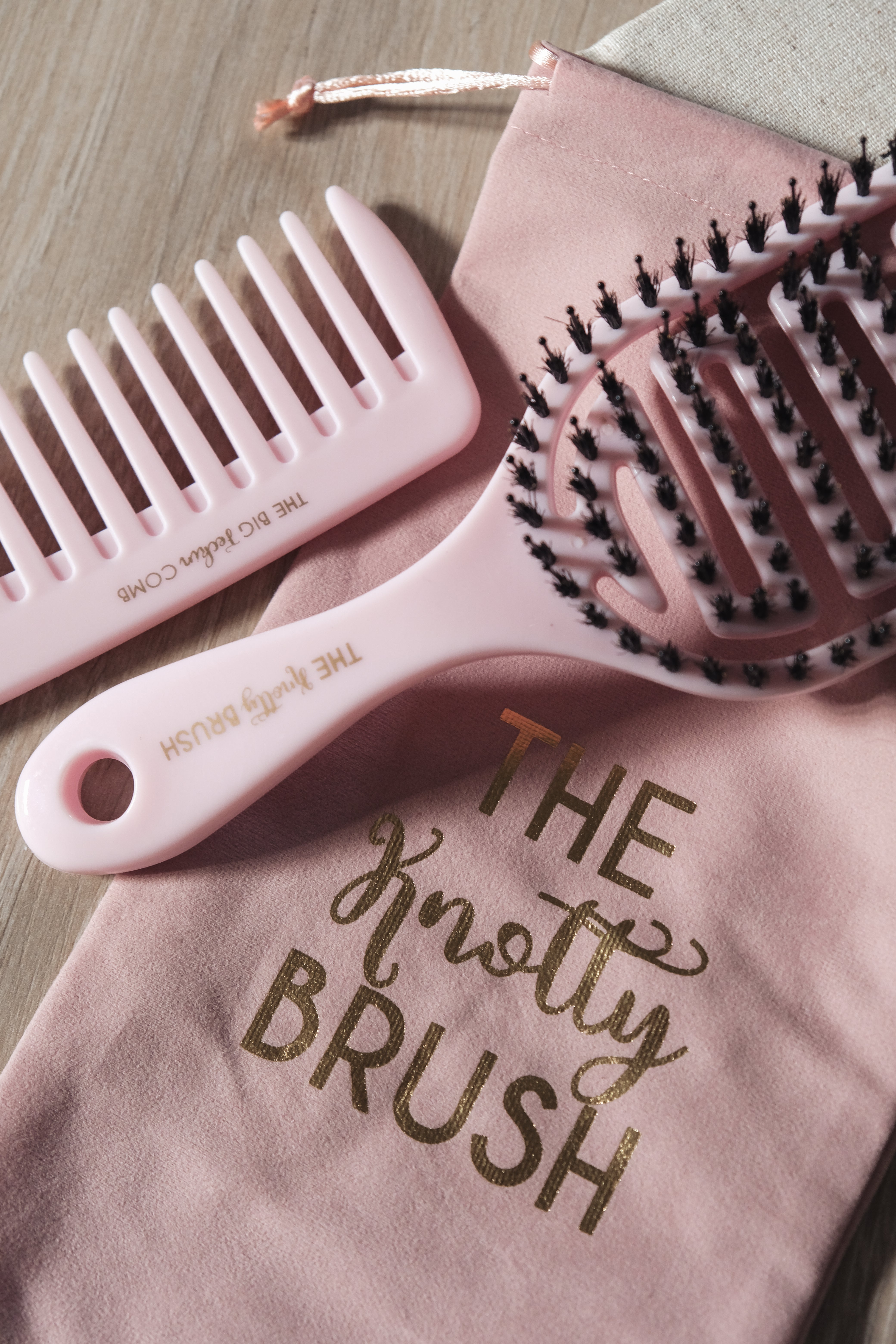 The Knotty Brush Duo - Original pink